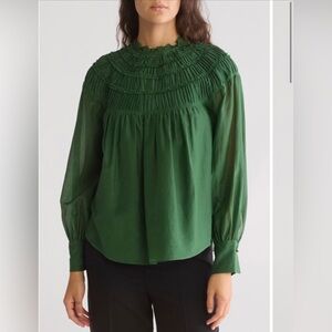 Rebecca Taylor smocked blouse!!